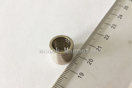 Anillo magnético de neodimio d12xd9x1,5 mm